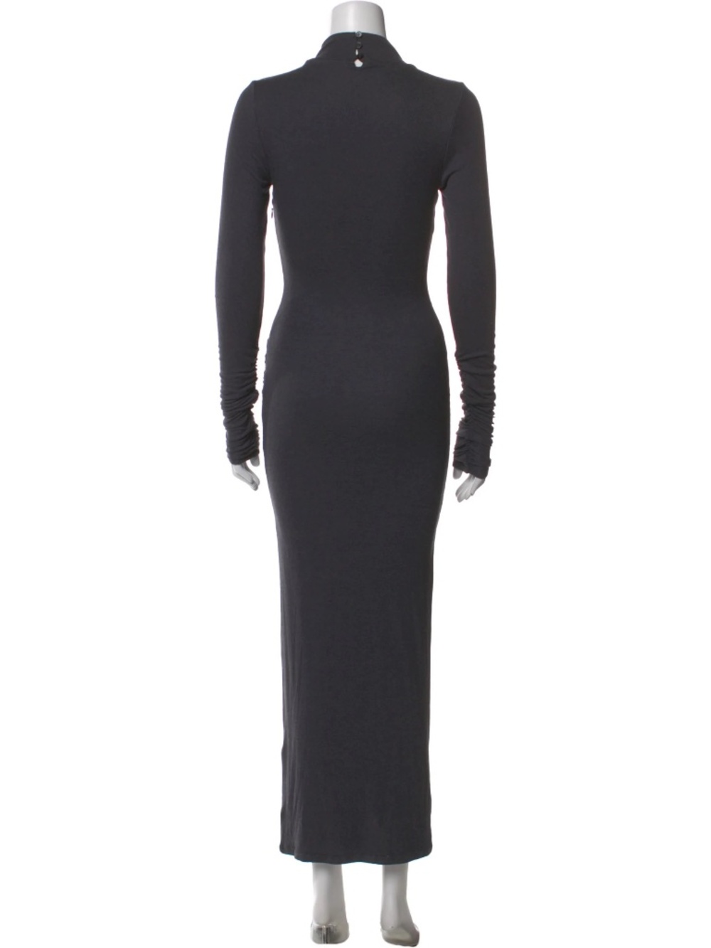 NWT SER.O.YA Mock Neck Long Dress - Color Grey in Size Small - Picture 4 of 7